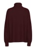 Pieces Rollkragenpullover in Bordeaux