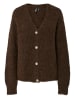 Pieces Cardigan in Braun