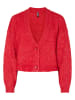 Pieces Cardigan in Rot