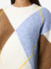 Noisy may Pullover in Hellbraun/ Hellblau/ Creme