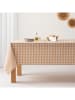 GAMUSI Tischdecke "Vichy" in Beige