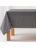 GAMUSI Tischdecke "Vichy" in Schwarz
