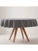 GAMUSI Tischdecke "Vichy" in Schwarz