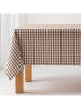 GAMUSI Tischdecke "Vichy" in Taupe