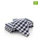 GAMUSI 6-delige set: servetten "Vichy" blauw