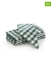 GAMUSI 6-delige set: servetten "Vichy" groen