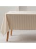 GAMUSI Tischdecke "Rayas" in Creme