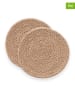 GAMUSI 2-delige set: placemats "Araya" beige