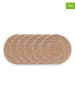 GAMUSI 6-delige set: placemats "Araya" beige