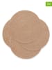GAMUSI 4-delige set: placemats "Araya" beige