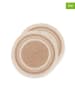 GAMUSI 2-delige set: placemats "Isaira" beige