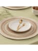 GAMUSI 2-delige set: placemats "Isaira" beige