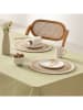 GAMUSI 2-delige set: placemats "Isaira" beige