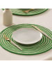 GAMUSI 2-delige set: placemats "Rayana" groen