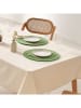 GAMUSI 2-delige set: placemats "Rayana" groen