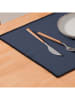 GAMUSI 4-delige set: placemats "Sabler" donkerblauw