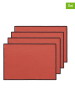 GAMUSI 4-delige set: placemats "Sabler" rood