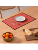GAMUSI 4-delige set: placemats "Sabler" rood