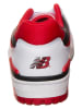 New Balance Skórzane sneakersy "550" w kolorze biało-czerwonym