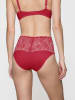 Triumph Pełne figi high waist "O - Light Paonette" w kolorze czerwonym