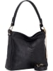Anna Morellini Leder-Schultertasche "Dania" in Schwarz - (B)29 x (H)24 x (T)8 cm