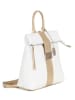 Anna Morellini Leren rugzak "Azalea" wit - (B)30 x (H)31 x (D)11 cm