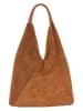 Anna Morellini Leren shopper "Eleonora" camel - (B)40 x (H)31 x (D)2 cm