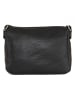 Anna Morellini Leder-Umhängetasche in Schwarz - (B)29 x (H)23 x (T)12 cm