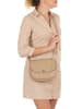 Anna Morellini Leren schoudertas "Iseppa" beige - (B)24 x (H)21 x (D)9 cm
