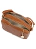 Anna Morellini Leren schoudertas "Donatella" camel - (B)25 x (H)16 x (D)9 cm