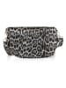 Anna Morellini Leder-Gürteltasche "Nunziatina" in Grau/ Schwarz - (B)25 x (H)14 x (T)1 cm