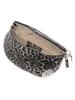 Anna Morellini Leder-Gürteltasche "Nunziatina" in Grau/ Schwarz - (B)25 x (H)14 x (T)1 cm