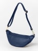 Anna Morellini Leren borstbuidel "Carola" donkerblauw - (B)32 x (H)16 x (D)9,5 cm