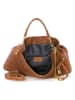 Mia Tomazzi Leren shopper "Niguarda" bruin - (B)42 x (H)38 x (D)17 cm