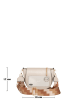 Mia Tomazzi Leren schoudertas "Barletta" beige - (B)19 x (H)16 x (D)7 cm