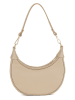 Mia Tomazzi Leder-Schultertasche in Beige - (B)25 x (H)14 x (T)8 cm