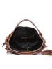 Lucca Baldi Leder-Henkeltasche "Cortona" in Braun - (B)40 x (H)36 x (T)16 cm