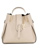 Lucca Baldi Skórzana torebka "Vinci" w kolorze beżowym - 33 x 28 x 13 cm