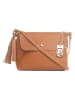 Lucca Baldi Leder-Umhängetasche "Bagni" in Hellbraun - (B)25 x (H)17 x (T)7 cm
