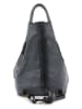 Lucca Baldi Leren rugzak "Novara" antraciet/zwart - (B)29 x (H)34 x (D)13 cm