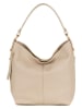Lucca Baldi Leder-Schultertasche "Carrara" in Beige - (B)36 x (H)28 x (T)12 cm