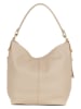 Lucca Baldi Leder-Schultertasche "Carrara" in Beige - (B)36 x (H)28 x (T)12 cm