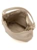 Lucca Baldi Leder-Schultertasche "Carrara" in Beige - (B)36 x (H)28 x (T)12 cm