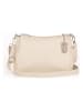 Lucca Baldi Leren schoudertas "Melfi" beige - (B)26 x (H)19 x (D)9 cm