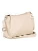 Lucca Baldi Leder-Umhängetasche "Melfi" in Beige - (B)26 x (H)19 x (T)9 cm
