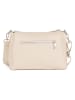 Lucca Baldi Leder-Umhängetasche "Melfi" in Beige - (B)26 x (H)19 x (T)9 cm