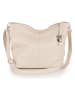 Lucca Baldi Leder-Schultertasche "Trapani" in Beige - (B)33 x (H)25 x (T)14 cm