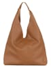 Lucca Baldi Leder-Schultertasche "Catanzaro" in Camel - (B)45 x (H)36 x (T)5 cm