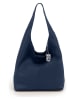 Lucca Baldi Leder-Schultertasche "Tarquinia" in Dunkelblau - (B)32 x (H)32 x (T)16 cm