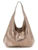 Lucca Baldi Leren schoudertas "Terracina" lichtbruin - (B)32 x (H)32 x (D)16 cm